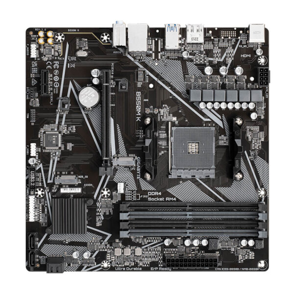 Gigabyte B550M K AMD Motherboard-Images-4 Gamesncomps.com