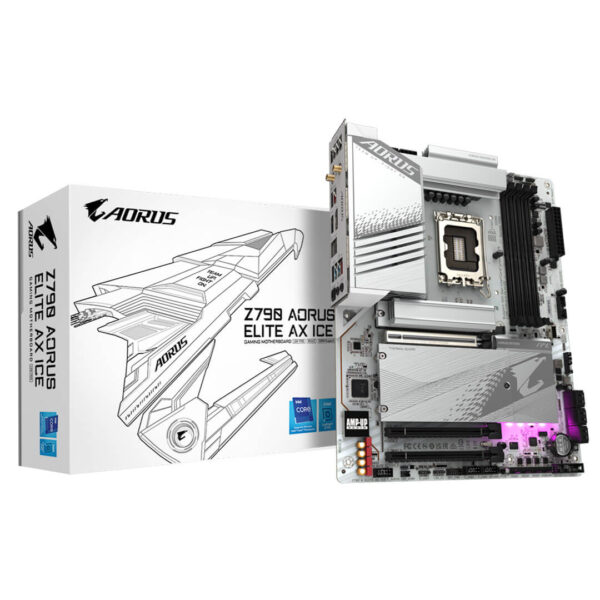 Gigabyte Z790 AORUS ELITE AX ICE Intel Motherboard Ddr5-Images-1 Gamesncomps.com