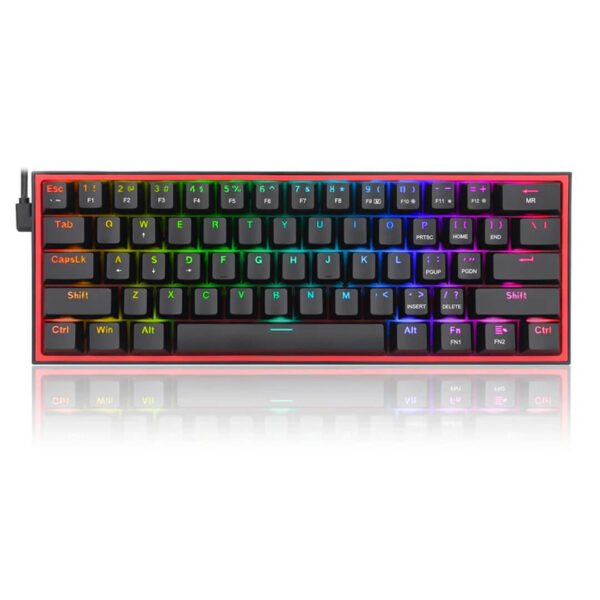 Redragon Fizz RGB K617 Wired Mechanical Gaming Keyboard Black Images-1 Gamesncomps.com