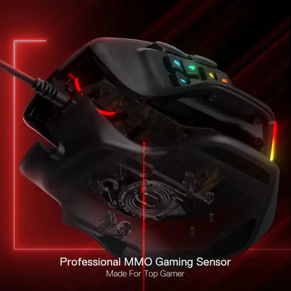 Redragon Aatrox ‎M811 RGB Wired Gaming Mouse black image 3- gamesncomps