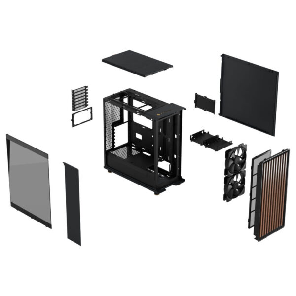 Fractal Design North XL TG Dark (E-ATX) Mid Tower Cabinet (Black) IMAGE 7 - GAMESNCOMPS.COM