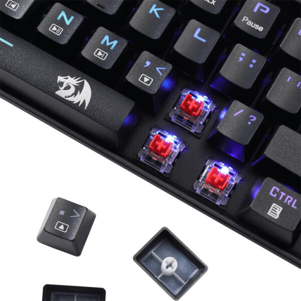 REDRAGON Deimos K599 60% RGB Mechanical Wireless Gaming Keyboard ( Black ) ( Red Switch ) Images-5 Gamesncomps.com