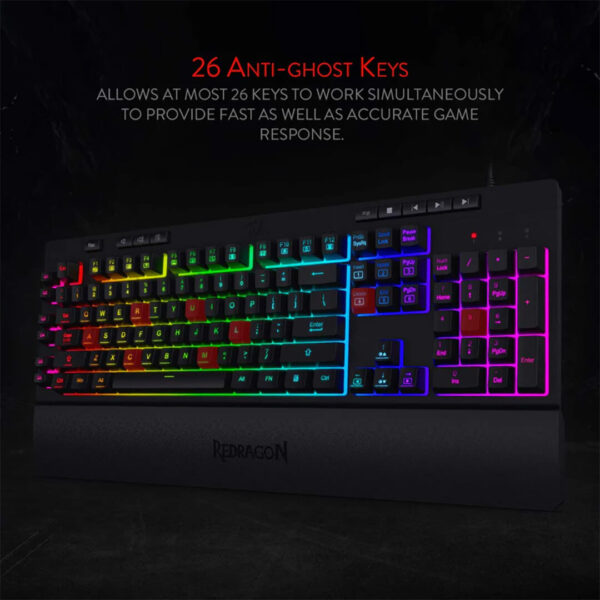 Redragon K512 Shiva Wired Gaming Keyboard Images 5 Gamesncomps.com