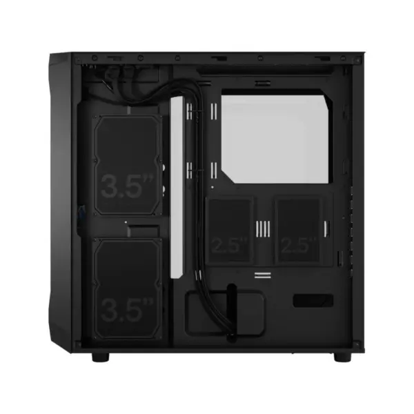 Fractal Design Focus 2 Mesh RGB TG Clear Tint (ATX) Mid Tower Cabinet (Black) IMAGE 3 - GAMESNCOMPS.COM