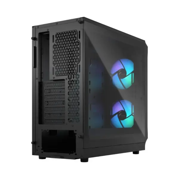 Fractal Design Focus 2 Mesh RGB TG Clear Tint (ATX) Mid Tower Cabinet (Black) IMAGE 7 - GAMESNCOMPS.COM