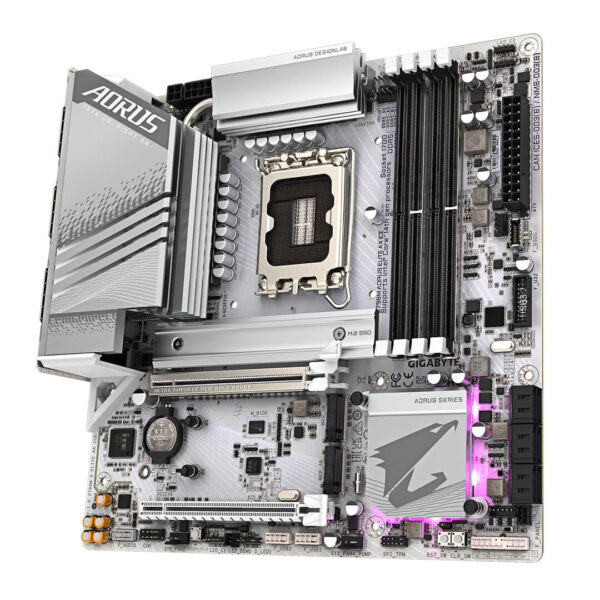 GIGABYTE Z790M AORUS ELITE AX ICE Intel Motherboard Ddr5-Images-2 Gamesncomps.com