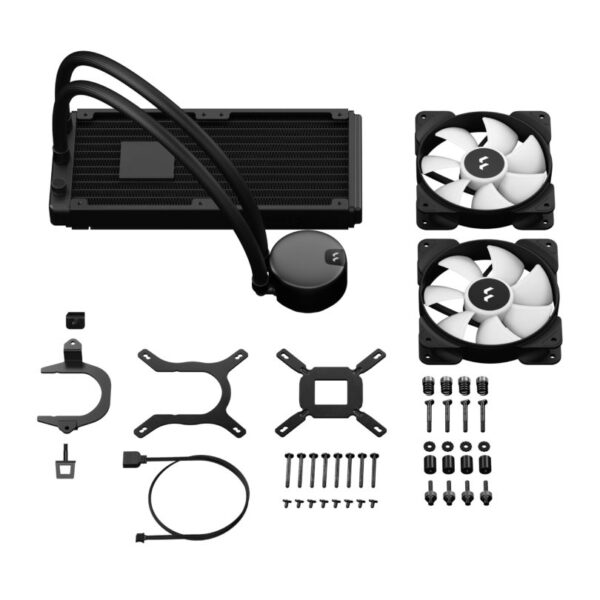 Fractal Design Lumen S24 RGB V2 240mm CPU Liquid Cooler (Black) image 5 - gamesncomps.com