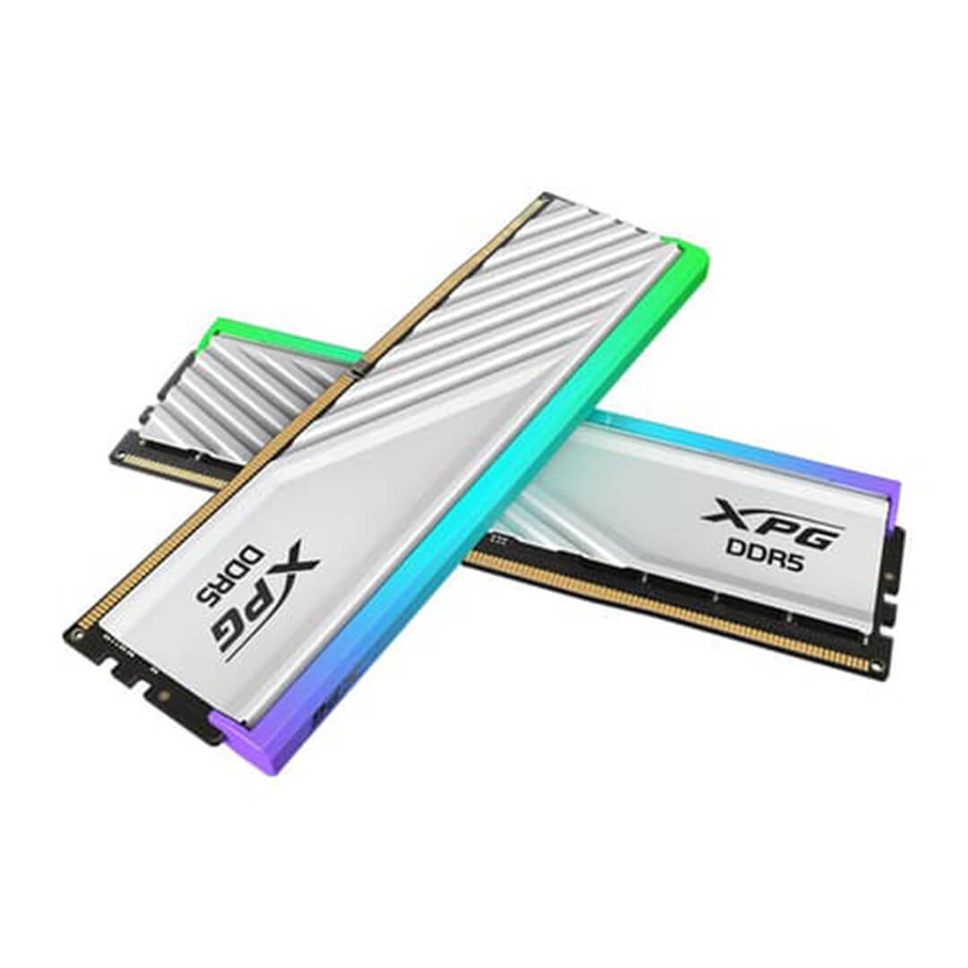Adata XPG Lancer Blade RGB 64GB (32GBx2) 6000MHz DDR5 Memory (White)-Images-2 Gamesncomps.com