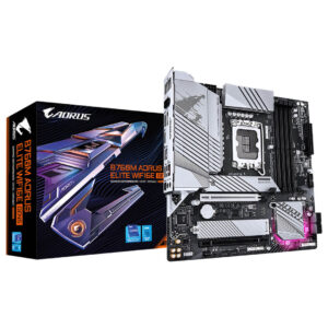 Gigabyte B760M AORUS ELITE WIFI6E GEN5 Intel DDR5 LGA1700 Socket Motherboard - GamesNComps.com