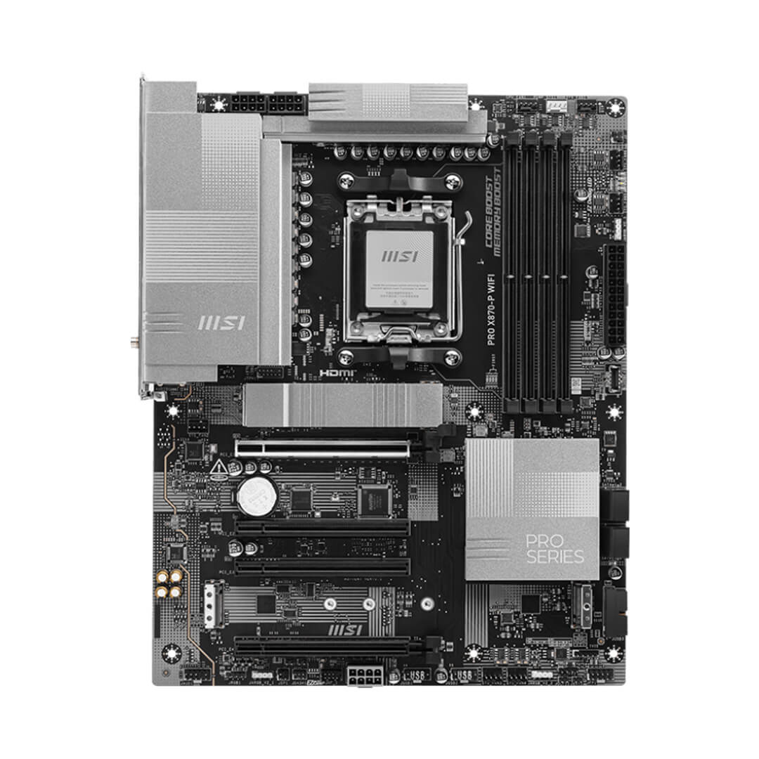 MSI PRO X870-P WIFI AMD DDR5 AM5 Socket Motherboard Image 2 - GamesNComps.com