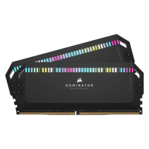 Corsair DOMINATOR PLATINUM RGB 64GB (32GB x 2) DDR5 DRAM 6000Mhz CL30 AMD EXPO & Intel XMP Memory (RAM) Grey - GamesNComps.com