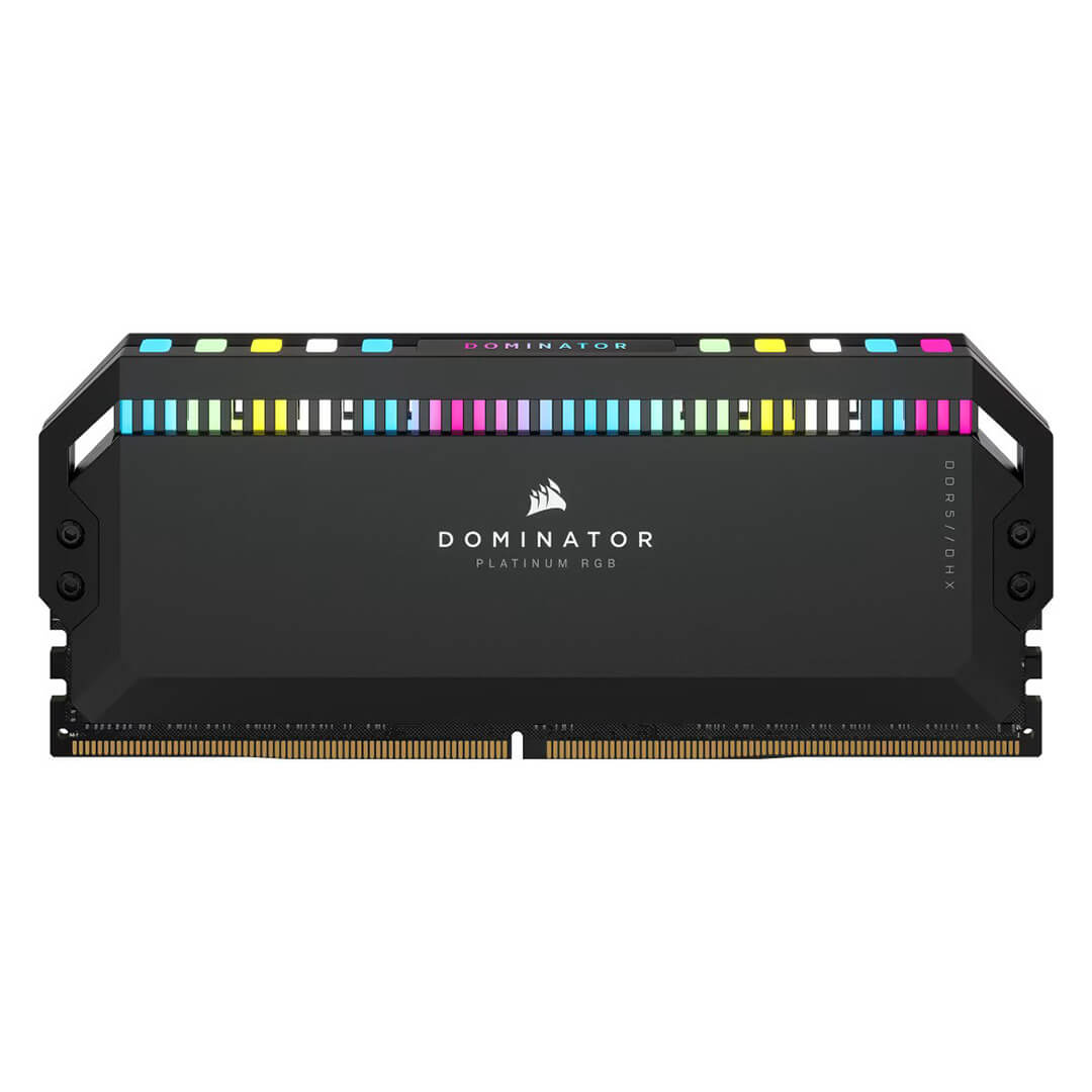 Corsair DOMINATOR PLATINUM RGB 64GB (32GB x 2) DDR5 DRAM 6800Mhz CL40 Intel XMP Memory (RAM) Black Image 2 - GamesNComps.com