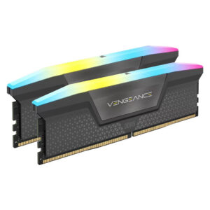 Corsair VENGEANCE RGB 64GB (32GB x 2) DDR5 DRAM 6000Mhz CL30 AMD EXPO & Intel XMP Memory (RAM) Black - GamesNComps.com