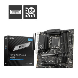 MSI PRO B760M-A WIFI Intel DDR5 LGA1700 Socket Motherboard - GamesNComps.com