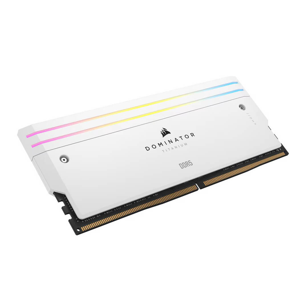 Corsair Dominator Titanium RGB 32GB (16GB x 2) 6000MHz DDR5 Desktop Memory (RAM) White Image 5 - GamesNComps.com