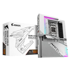 Gigabyte B650E AORUS STEALTH ICE AMD AM5 Socket DDR5 Motherboard - GamesNComps.com