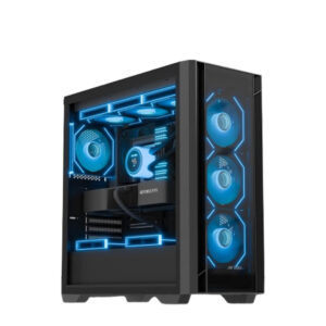 Ant Esports AQUA 360 4 FAN Mid Tower Gaming Cabinet Black-Images-1 Gamesncomps.com