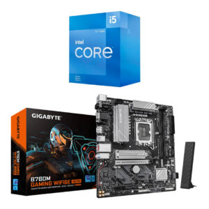Intel Core i5 12400F 12th Gen Processor + Gigabyte B760M GAMING WIFI6E GEN5 Motherboard Combo - GamesNComps.com