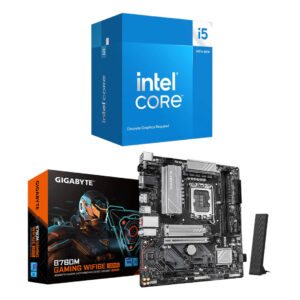 Intel Core i5 14400F 14th Gen Processor + Gigabyte B760M GAMING WIFI6E GEN5 Motherboard Combo - GamesNComps.com