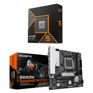 AMD Ryzen 5 9600X Processor + Gigabyte B650M GAMING WIFI6E Motherboard Combo - GamesNComps.com