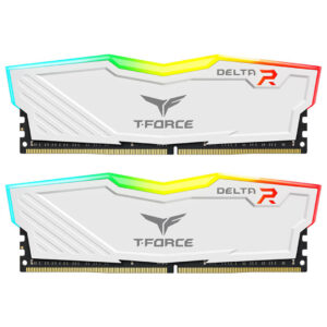 Teamgroup T-Force Delta RGB White 16GB (8GBx2) 3200MHz CL16 DDR4 RAM-Images-2 Gamesncomps.com