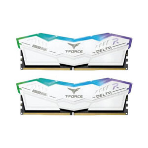 TeamGroup T-Force Delta RGB 64GB (32GBx2) DDR5 6000MHz Desktop RAM (White)-Images-1 Gamesncomps.com