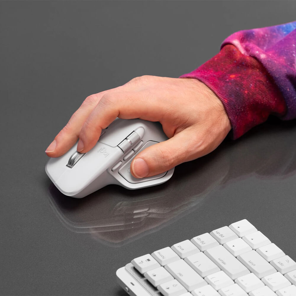 Logitech MX Master 4, Ergonomic Wireless Mouse with Advanced Performance Haptic Feedback, Ultra-Fast Scrolling, USB-C Charging, Bluetooth, Windows, MacOS | Graphite Image 6 - GamesNComps.com