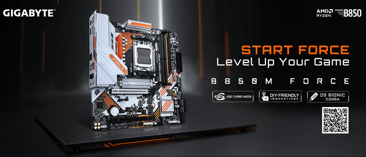 B850M Force WIFI Motherboard Banner