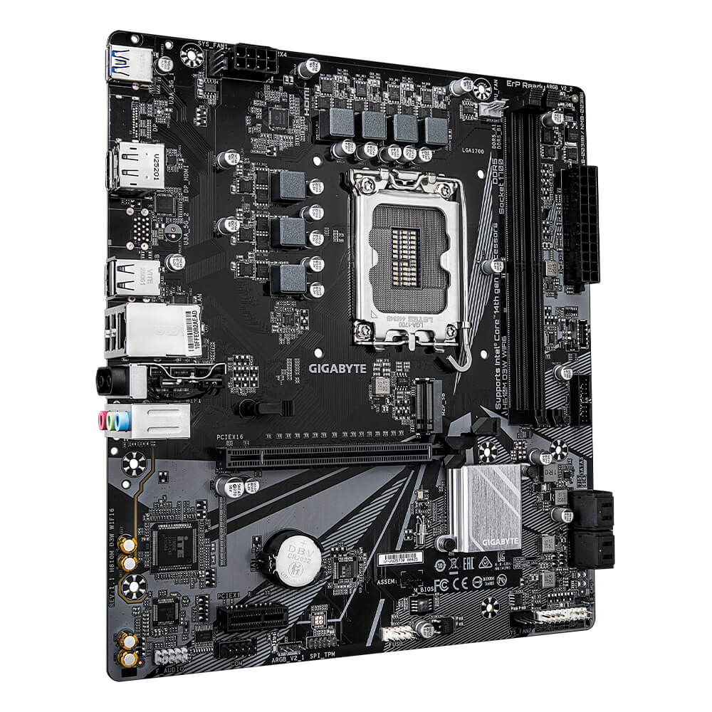 Gigabyte H610M D3W WIFI6 (Rev. 1.1) DDR5 LGA1851 Socket Motherboard Image 2 - GamesNComps.com