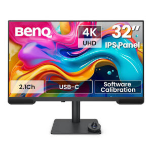 BenQ PV3200U 32 Inch 4K IPS Panel Professional Monitor with 100% sRGB, 100% Rec.709, 95% P3 & 2.1 Channel Speakers Black