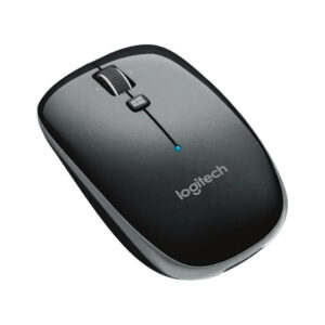 Logitech M557 Wireless Ambidextrous Optical Mouse with Bluetooth (USB, Black)-Images-1 Gamesncomps.com