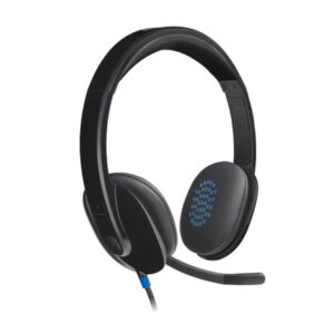 Logitech H540 Stereo Wired On Ear Headphones With Mic (Black)-Images-2 Gamesncomps.com