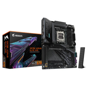 GIGABYTE X870E AORUS Elite X3D AMD AM5 LGA 1718 ATX Motherboard, Supports AMD Ryzen-Images-1 Gamesncomps.com
