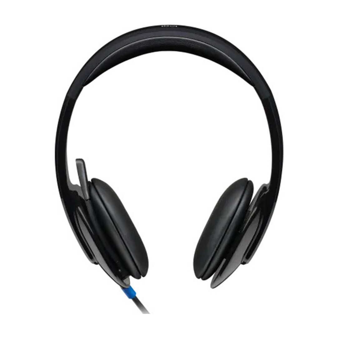 Logitech H540 Stereo Wired On Ear Headphones With Mic (Black)-Images-1 Gamesncomps.com