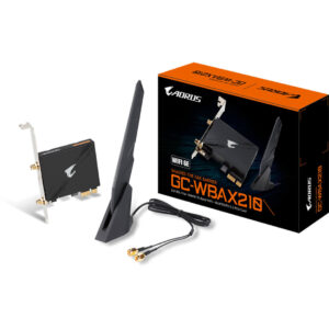 GIGABYTE WiFi 6E GC-WBAX210 (2x2 802.11ax/ Tri-Band WiFi/ Bluetooth 5.2/ PCIe Expansion Card)-Images-1 Gamesncomps.com