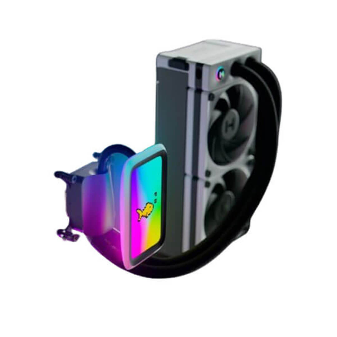 Hyte Thicc Q60 240mm CPU Liquid Cooler (Black and White)-Images-2 Gamesncomps.com