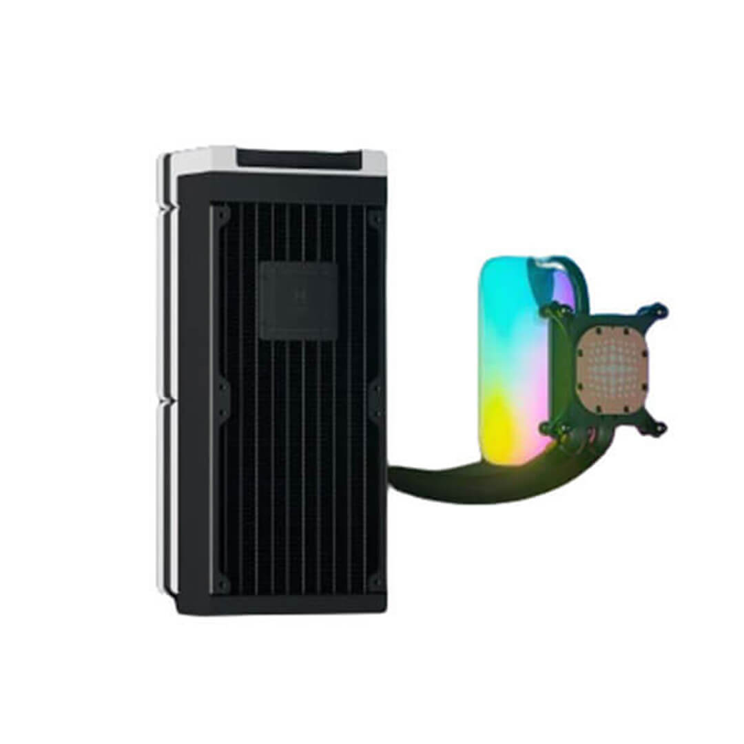 Hyte Thicc Q60 240mm CPU Liquid Cooler (Black and White)-Images-5 Gamesncomps.com