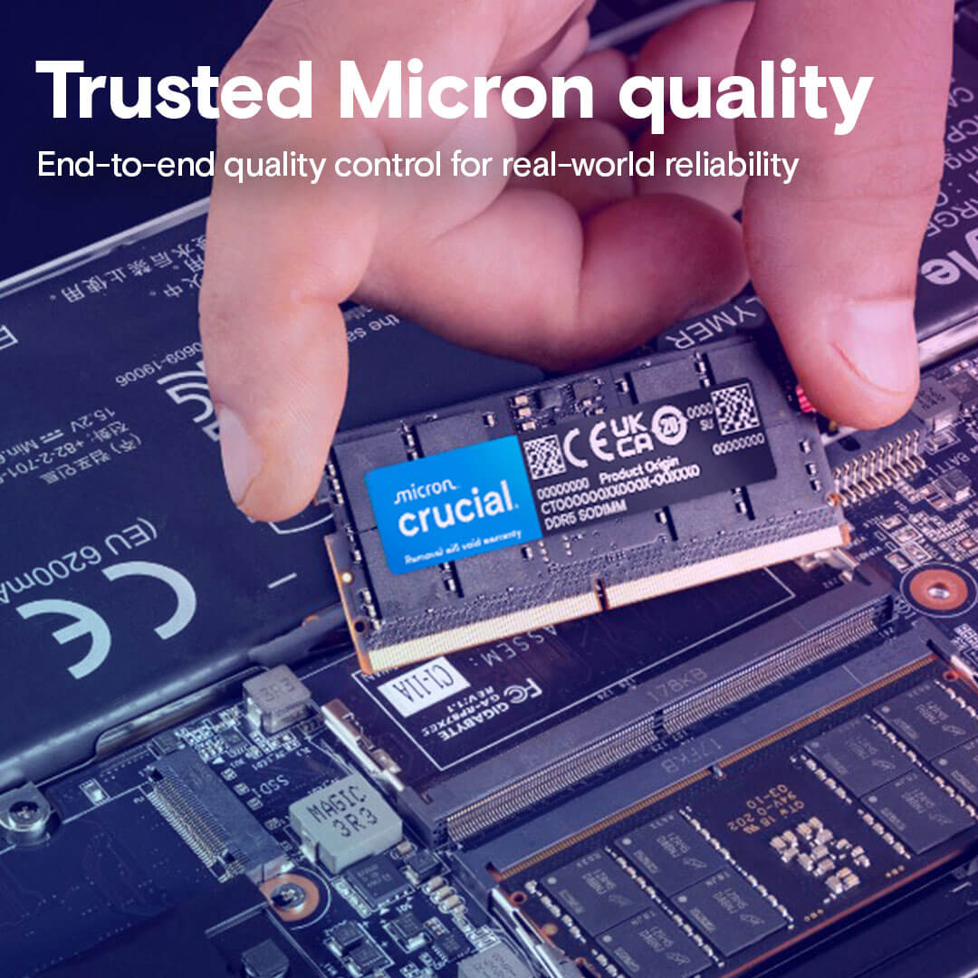 Crucial 16GB 4800MHz CL40 DDR5 Laptop RAM Memory-Images-2 Gamescomps.com
