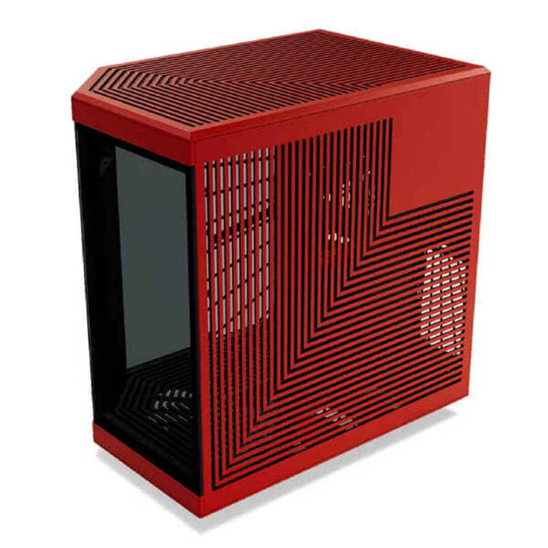 Hyte Y70 touch infinite (E-ATX) Mid Tower Cabinet (Black Cherry)-Images-1 Gamesncomps.com