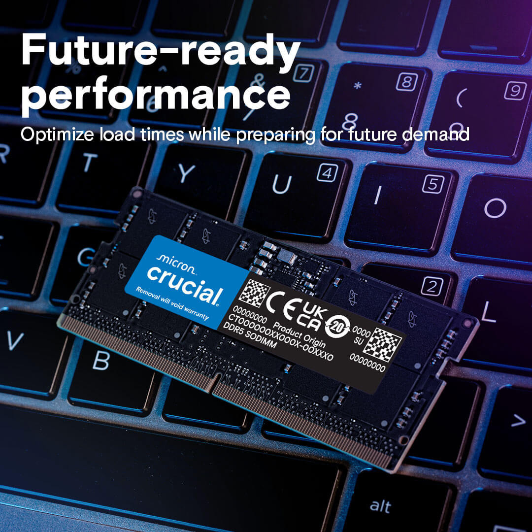 Crucial 16GB 4800MHz CL40 DDR5 Laptop RAM Memory-Images-5 Gamescomps.com