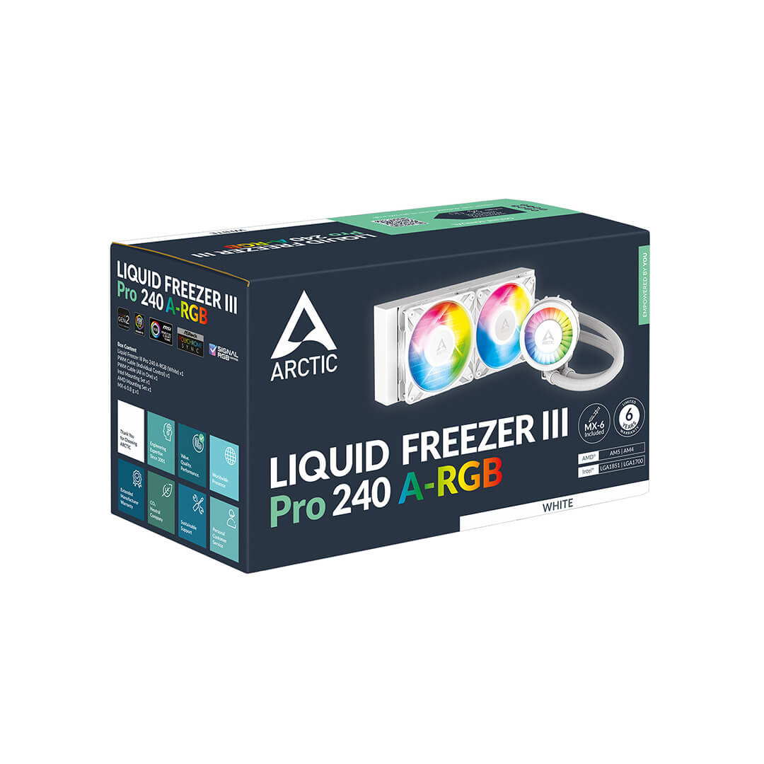 Arctic Liquid Freezer III Pro 240mm ARGB White CPU Liquid Cooler-Images-5 Gamesncomps.com
