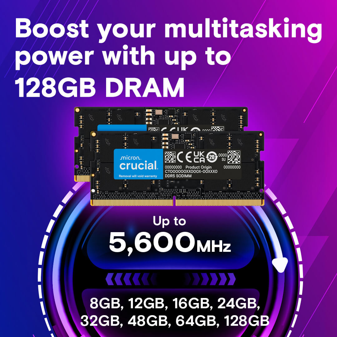 Crucial 16GB 4800MHz CL40 DDR5 Laptop RAM Memory-Images-4 Gamescomps.com