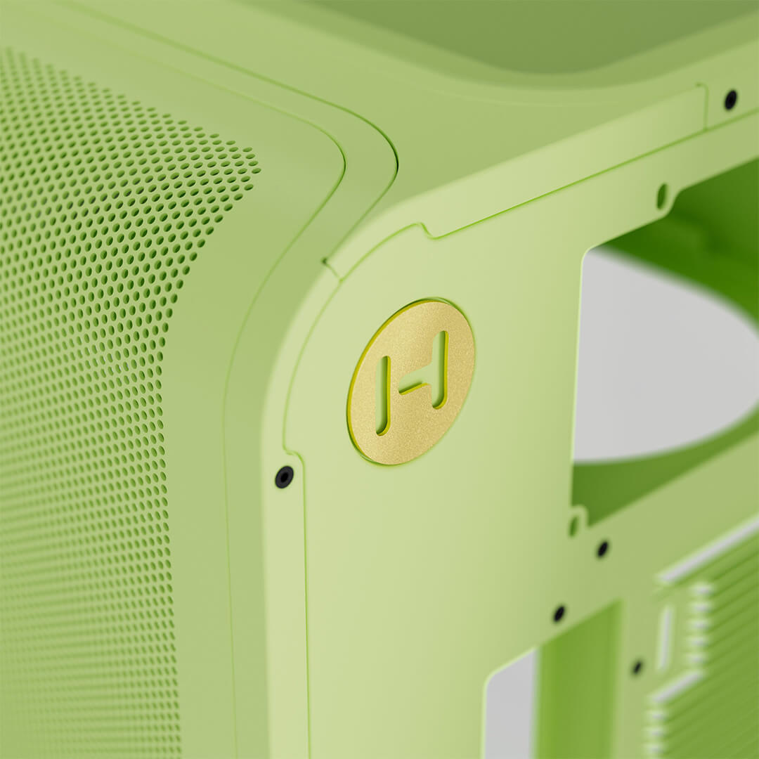 Hyte X50 Modern Performance ATX Mid-Tower PC Gaming Case - Matcha Milk (Green)-Images-1 Gamesncomps.com