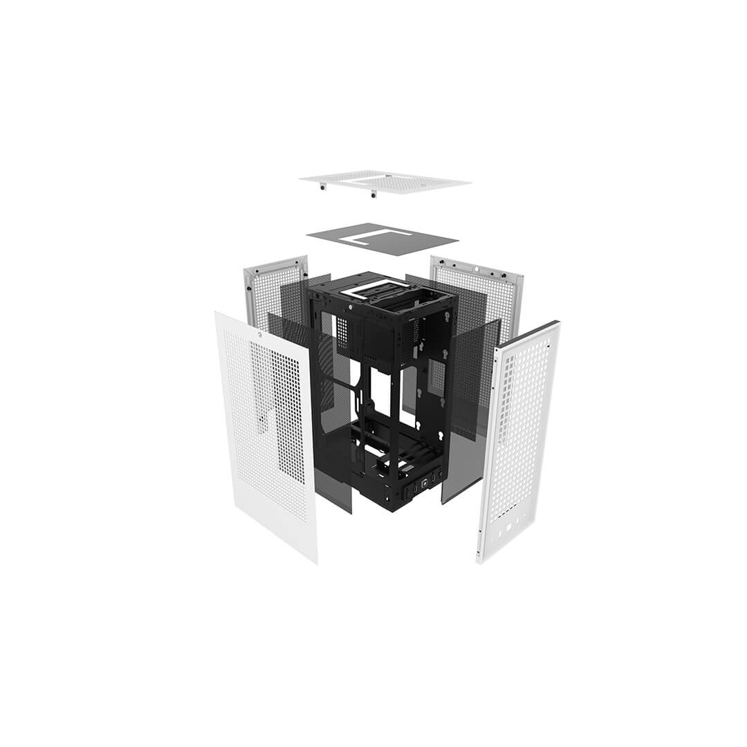 Hyte Revolt 3 Small Form Factor Premium ITX Computer Gaming Case Only, White-Images-4 Gamesncomps.com