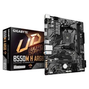 Gigabyte B550M H ARGB AMD AM4 Socket DDR4 Motherboard-Images-2 Gamesncomps.com