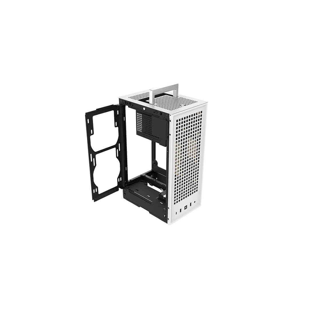 Hyte Revolt 3 Small Form Factor Premium ITX Computer Gaming Case Only, White-Images-2 Gamesncomps.com