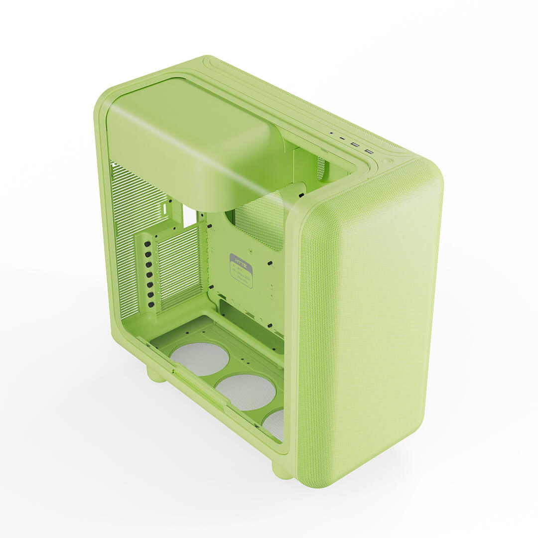 Hyte X50 Modern Performance ATX Mid-Tower PC Gaming Case - Matcha Milk (Green)-Images-8 Gamesncomps.com