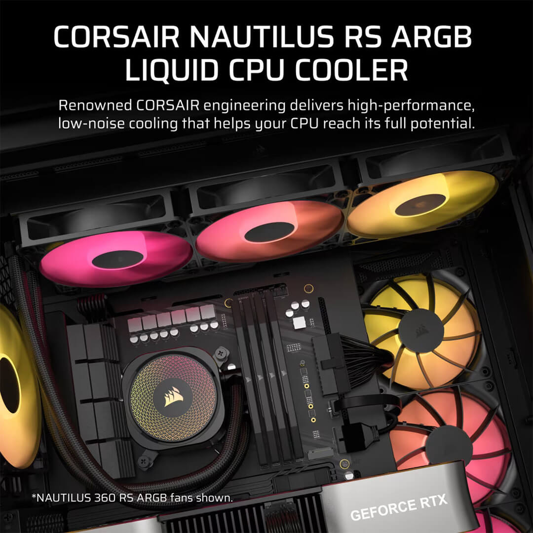 Corsair Nautilus 240MM RS ARGB CPU Liquid Cooler-Images-2 Gamesncomps.com