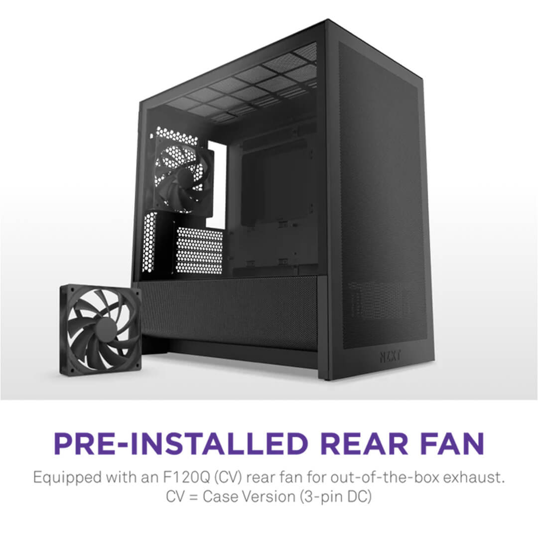 NZXT H3 Flow M-ATX Mini Tower Case 2025 Edition Cabinet-Images-2 Gamesncomps.com