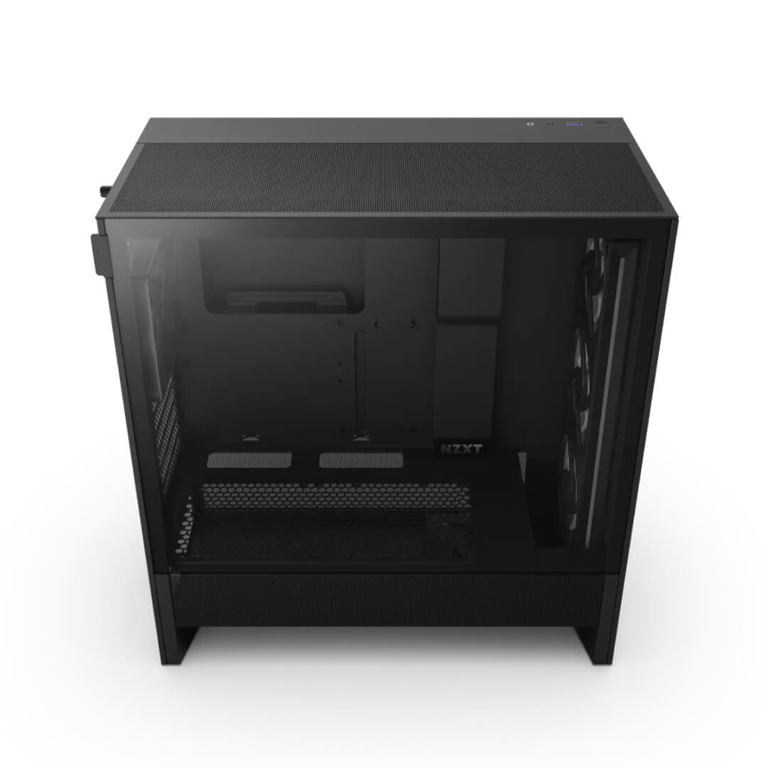 Nzxt H5 Flow RGB 2024 Edition E-ATX Mid Tower Case Cabinet (Black)-Images-6 Gamesncomps.com